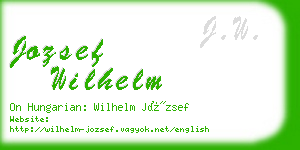 jozsef wilhelm business card